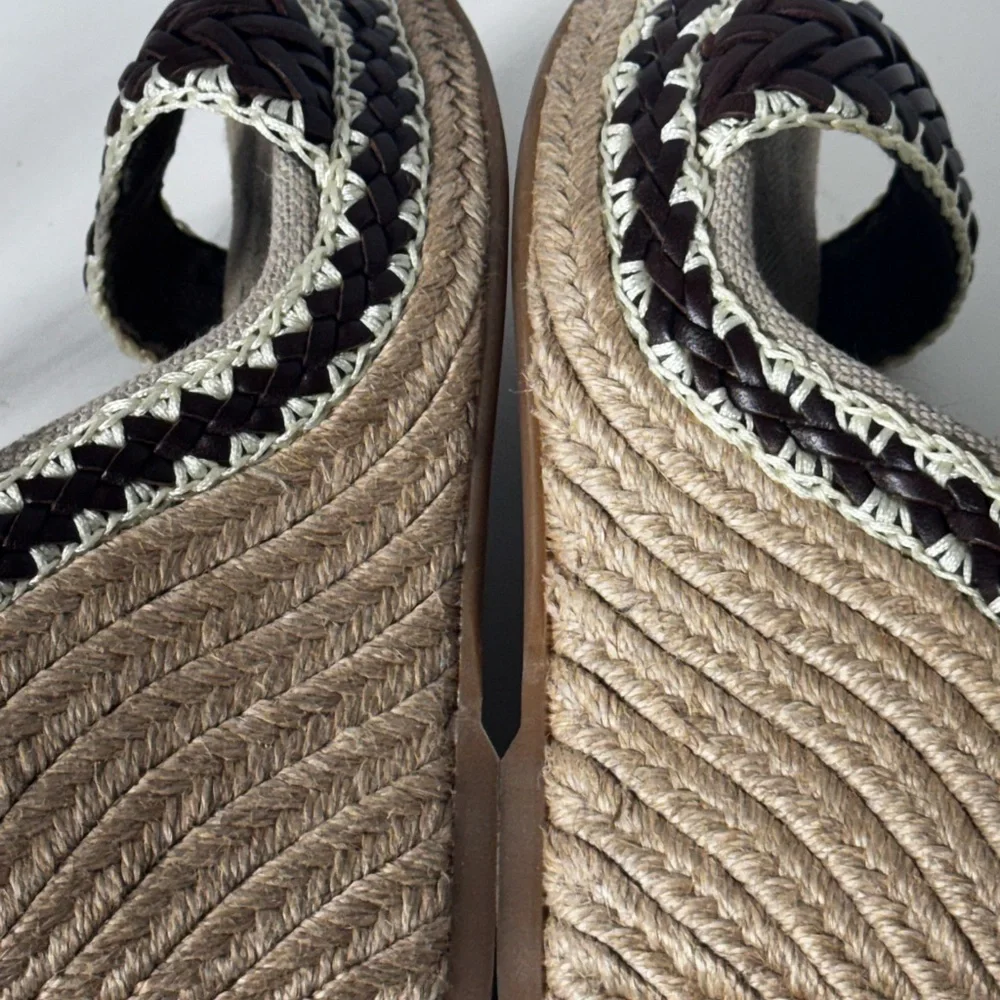 Tory Burch Lilah Wedge Sandals size 35 made in Spain